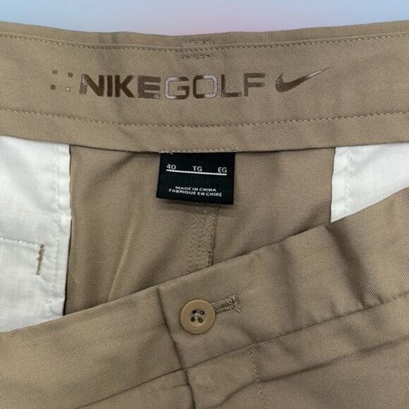 NIKE GOLF Men’s 40 Khaki Performance Shorts - Picture 2 of 4